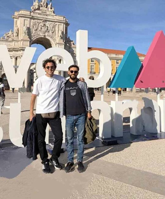 We are at the Web summit